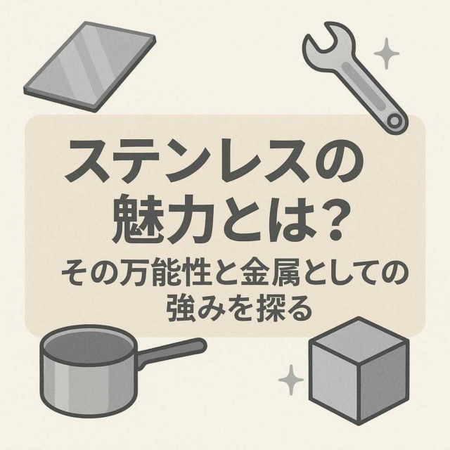 ステンレスの魅力とは？その万能性と金属としての強みを探る