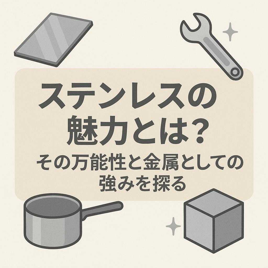 ステンレスの魅力とは？その万能性と金属としての強みを探る