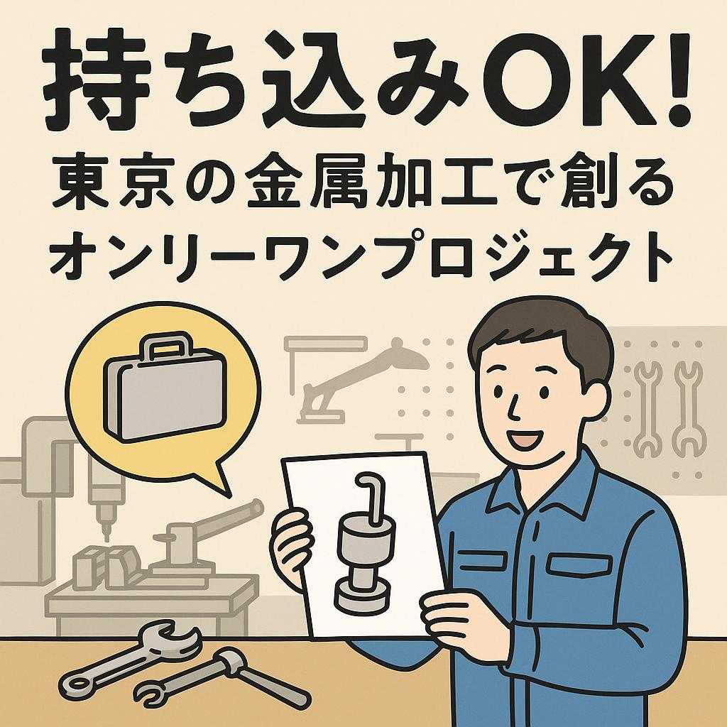 持ち込みOK! 東京の金属加工で創るオンリーワンプロジェクト