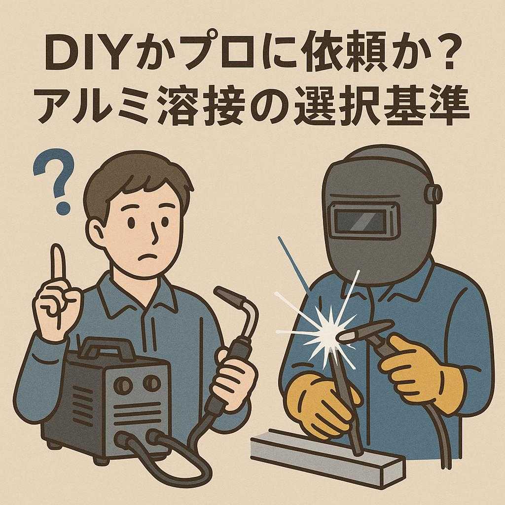 DIYかプロに依頼か？アルミ溶接の選択基準