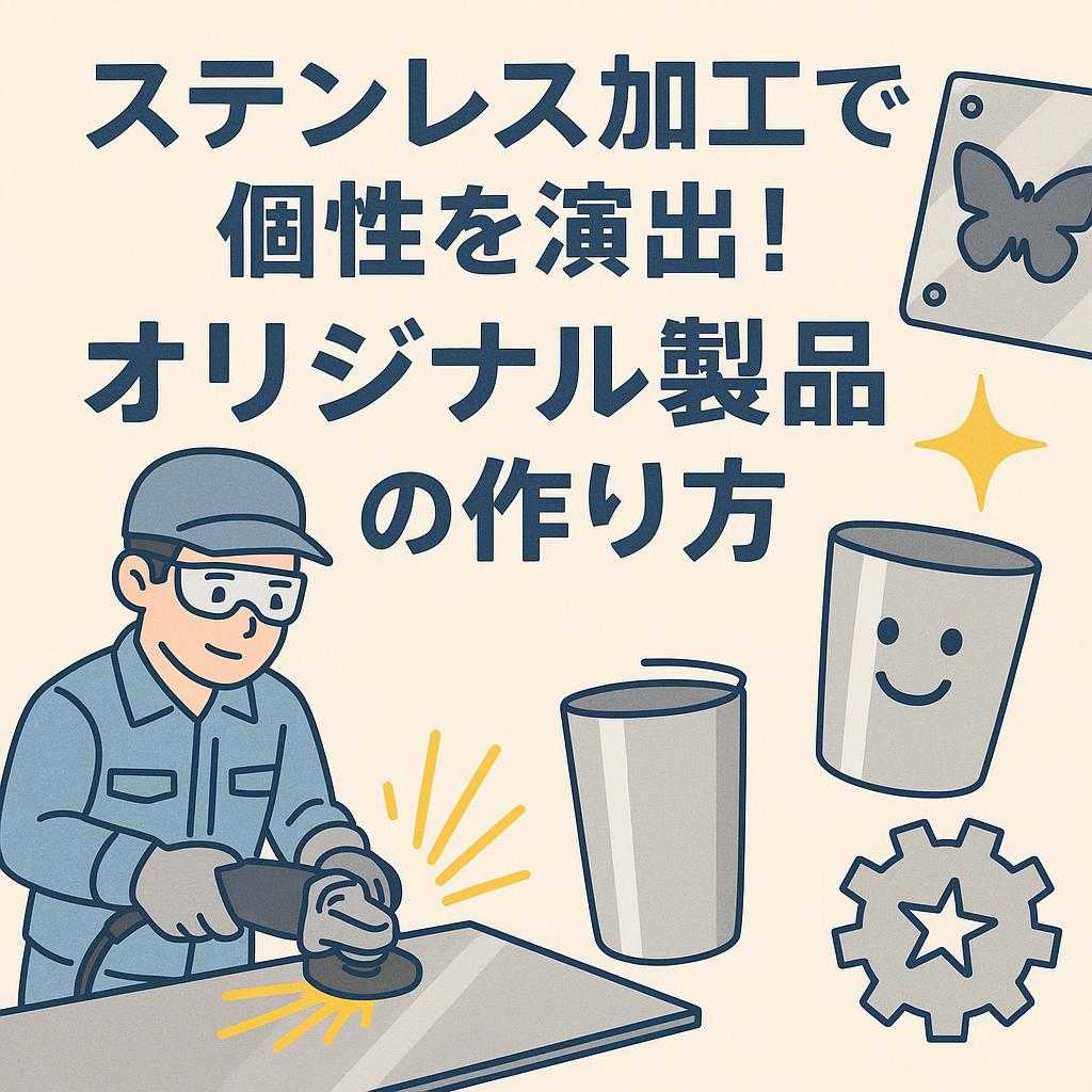 ステンレス加工で個性を演出！オリジナル製品の作り方