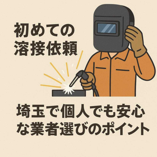 初めての溶接依頼。埼玉で個人でも安心な業者選びのポイント