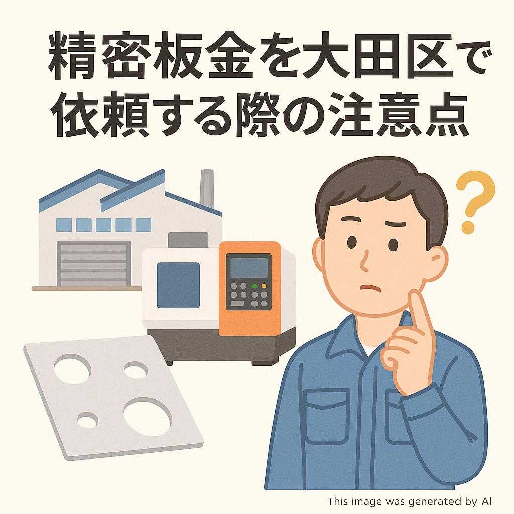 精密板金を大田区で依頼する際の注意点