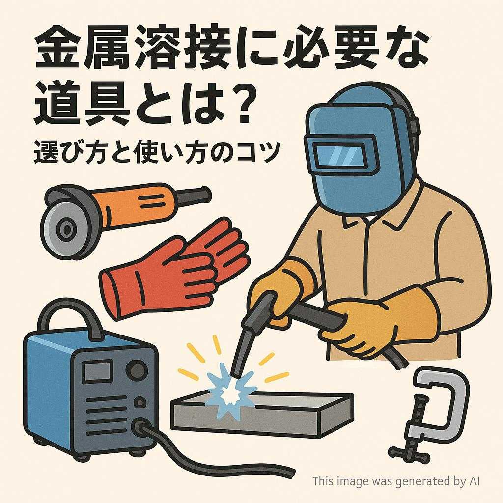 金属溶接に必要な道具とは？選び方と使い方のコツ
