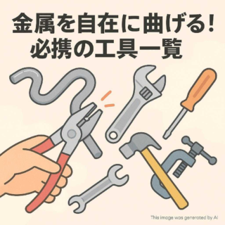 金属を自在に曲げる！必携の工具一覧