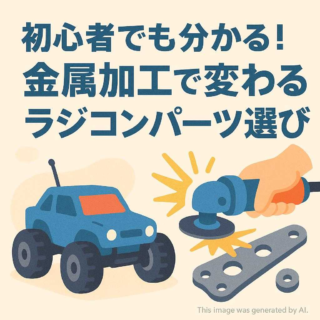 初心者でも分かる！金属加工で変わるラジコンパーツ選び
