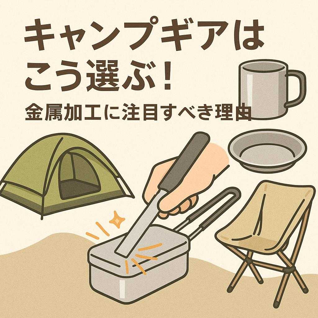 キャンプギアはこう選ぶ!金属加工に注目すべき理由