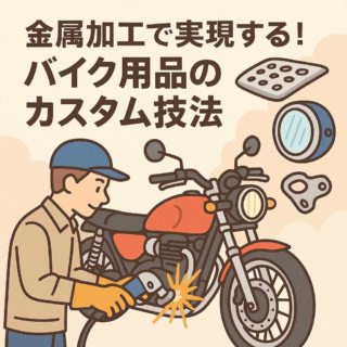 金属加工で実現する！バイク用品のカスタム技法