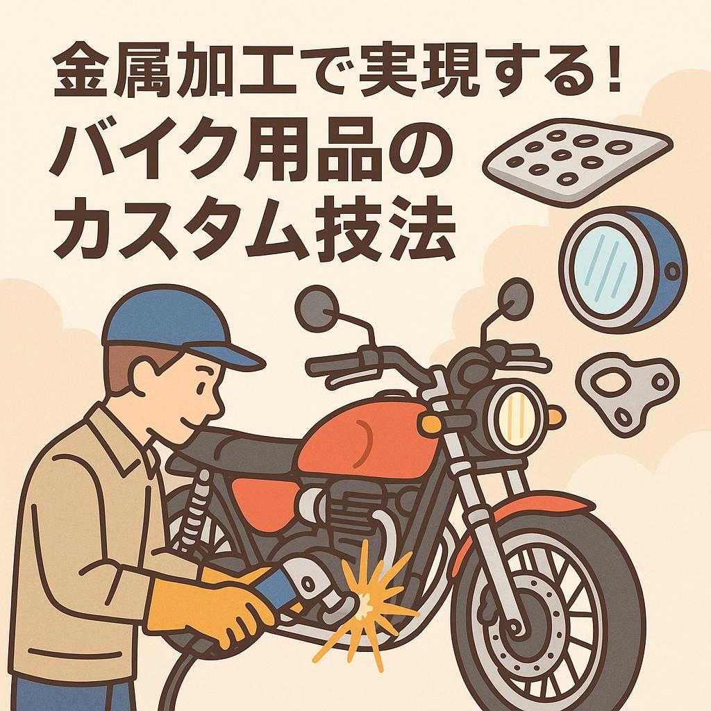 金属加工で実現する!バイク用品のカスタム技法