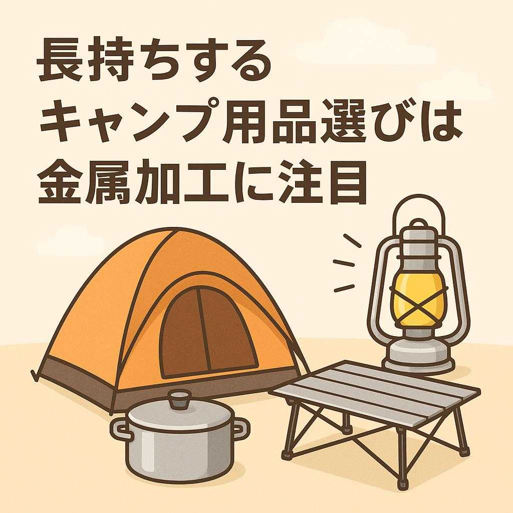 長持ちするキャンプ用品選びは金属加工に注目