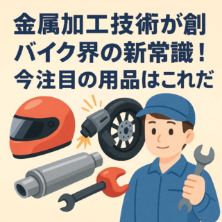 金属加工技術が創るバイク界の新常識！今注目の用品はこれだ