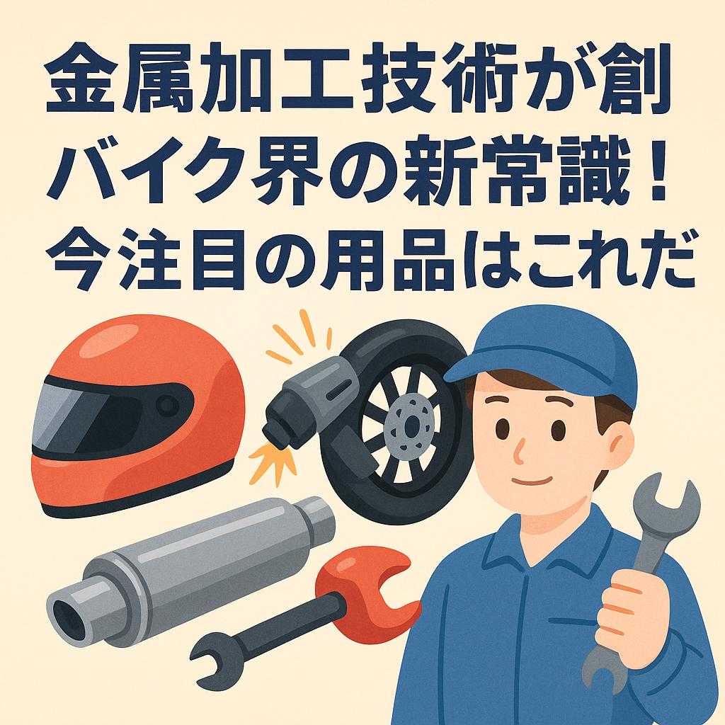 金属加工技術が創るバイク界の新常識!今注目の用品はこれだ