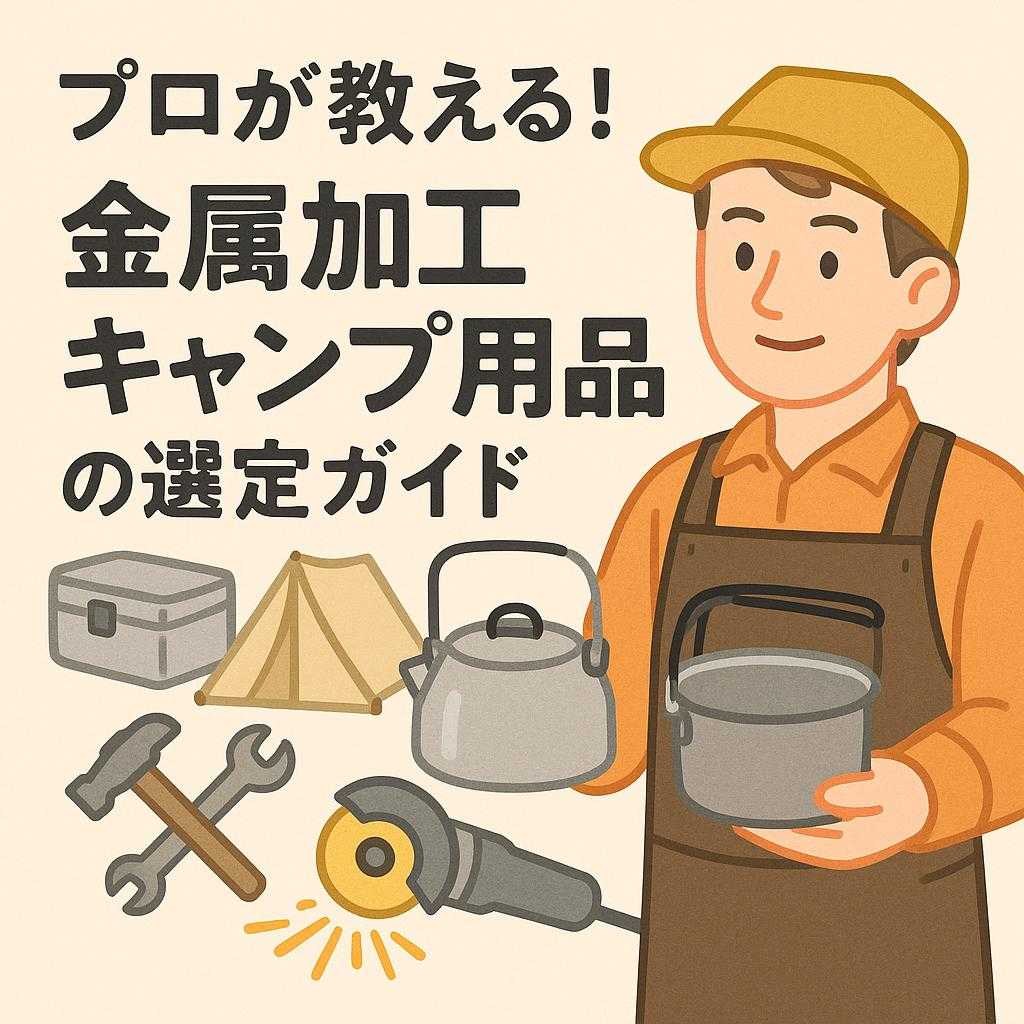 プロが教える!金属加工キャンプ用品の選定ガイド