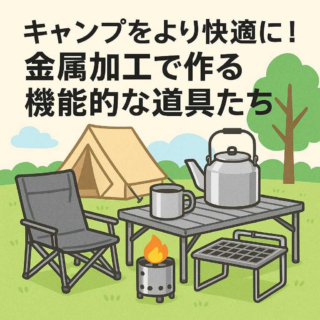 キャンプをより快適に！金属加工で作る機能的な道具たち