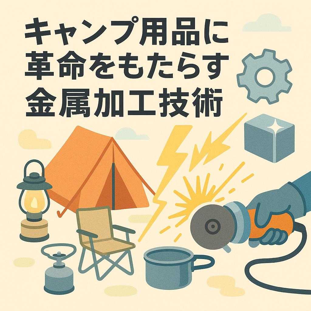 キャンプ用品に革命をもたらす金属加工技術