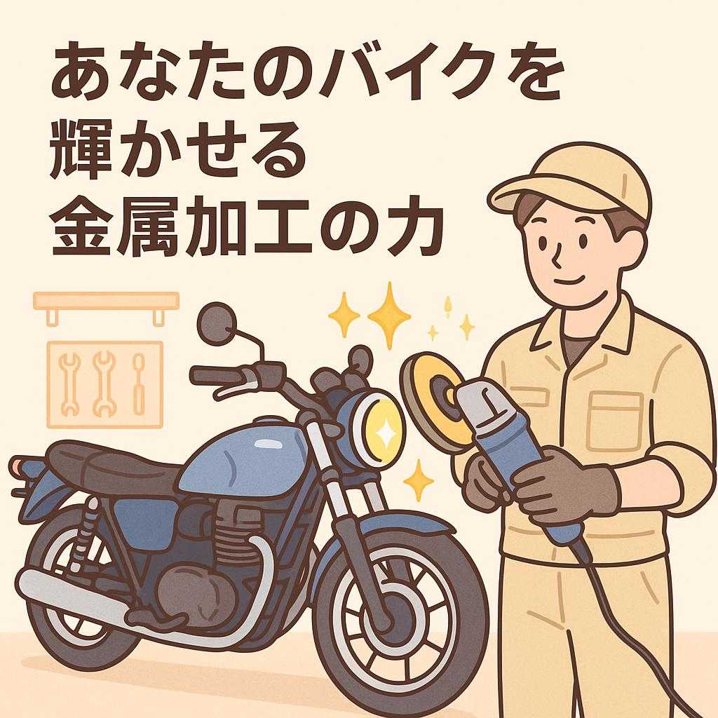 あなたのバイクを輝かせる金属加工の力