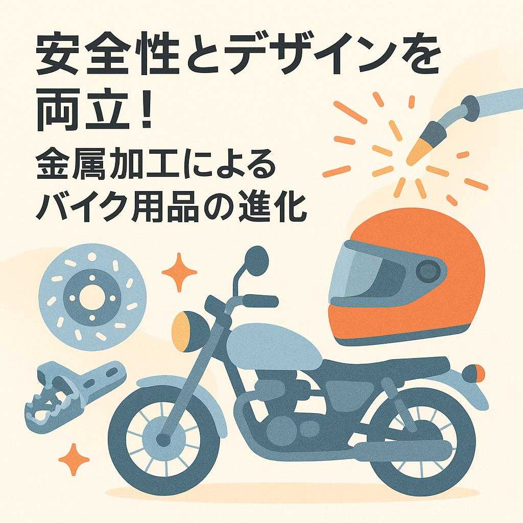 安全性とデザインを両立！金属加工によるバイク用品の進化