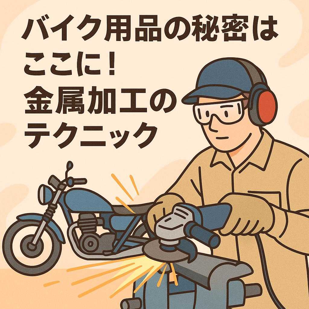 バイク用品の秘密はここに!金属加工のテクニック