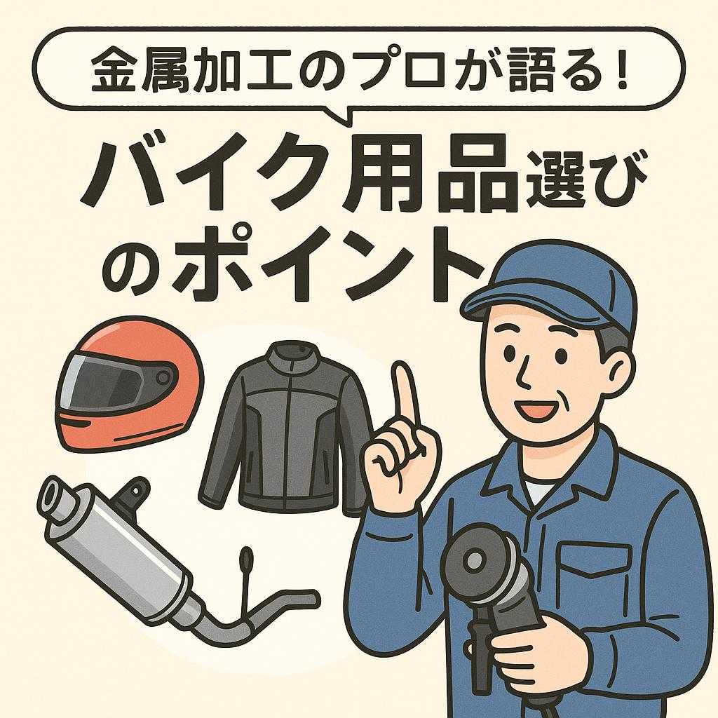 金属加工のプロが語る!バイク用品選びのポイント