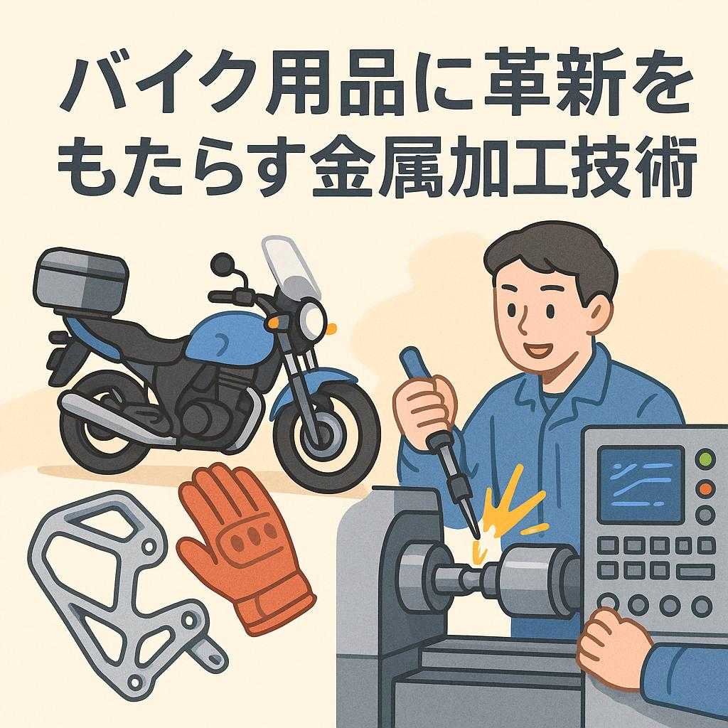バイク用品に革新をもたらす金属加工技術