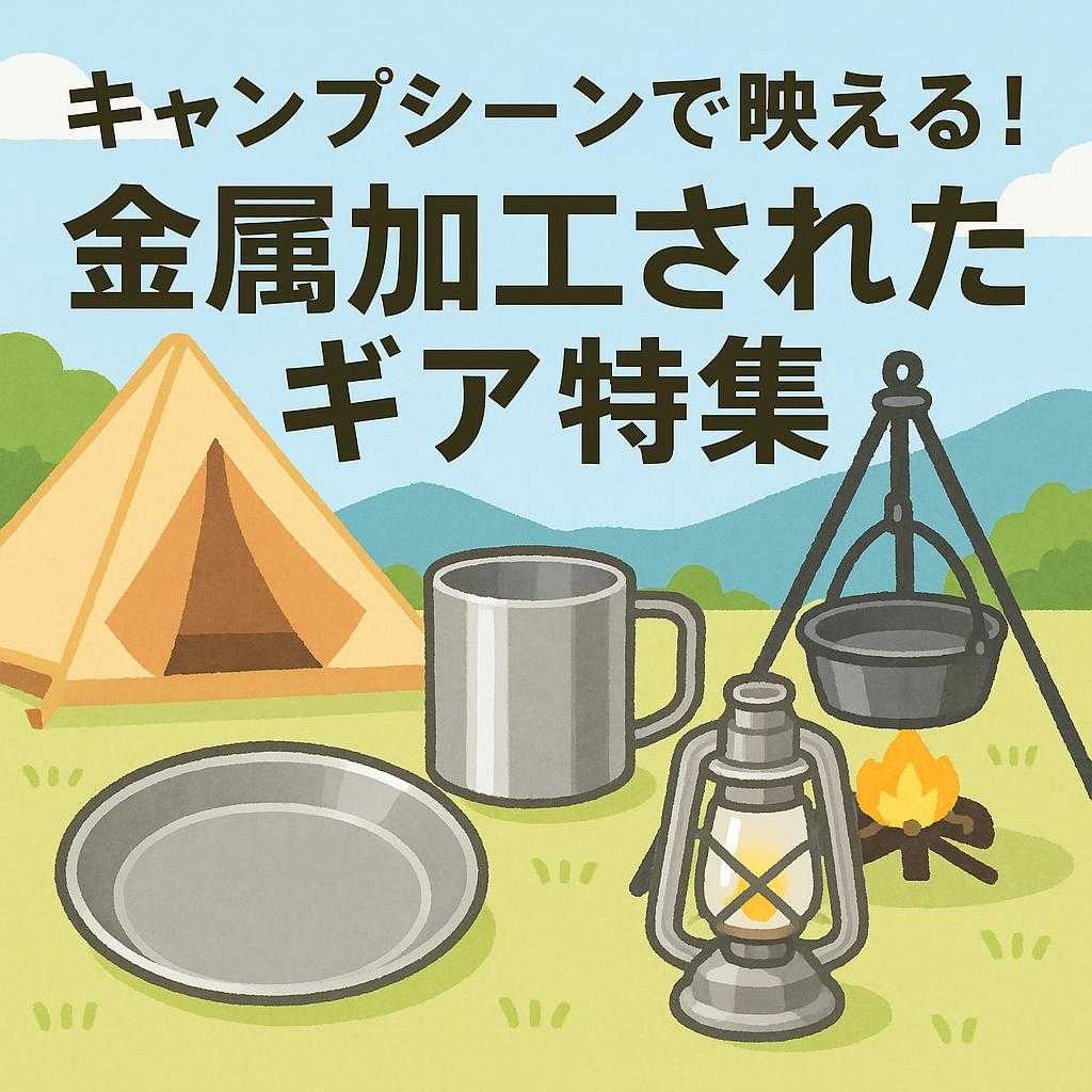 キャンプシーンで映える!金属加工されたギア特集