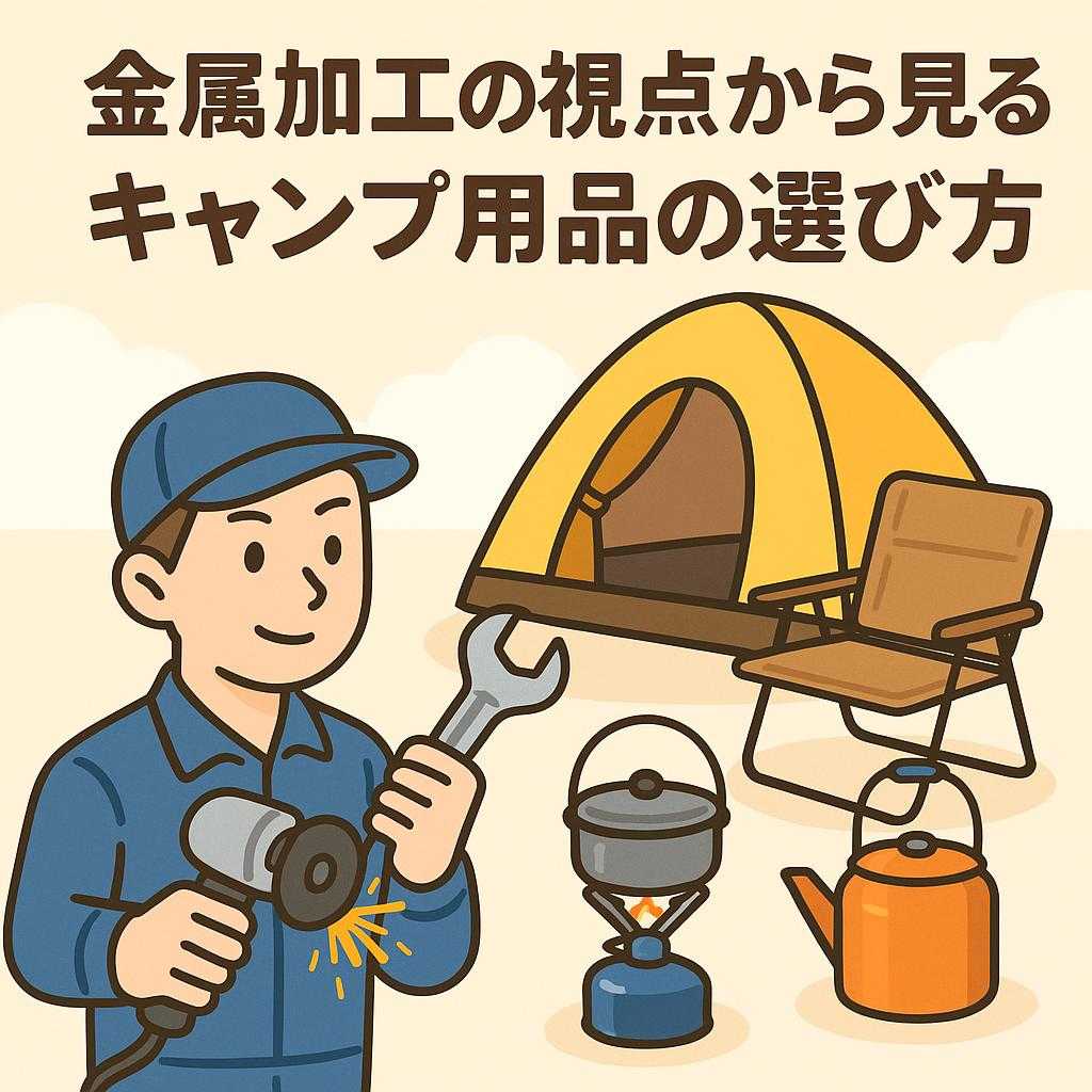 金属加工の視点から見るキャンプ用品の選び方