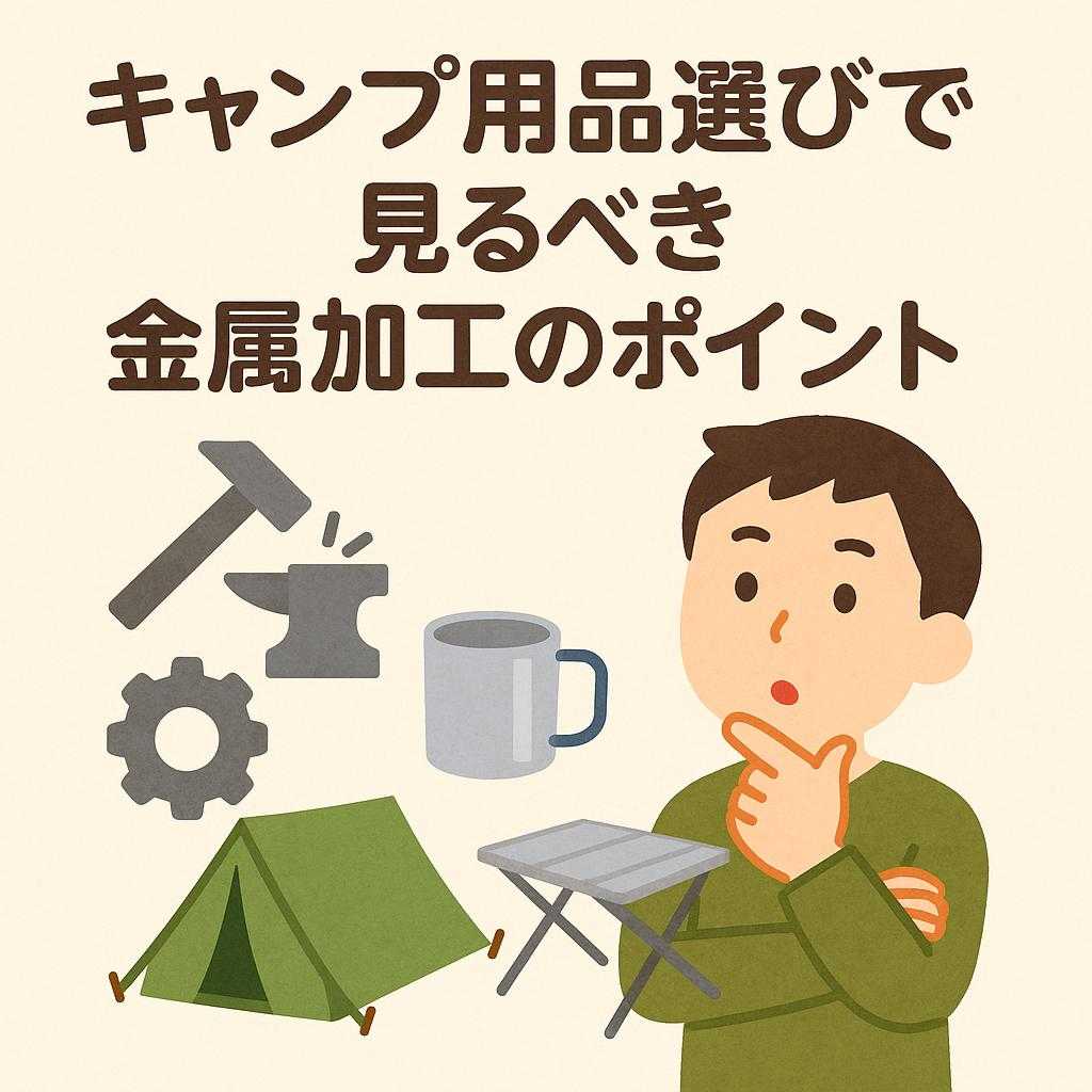 キャンプ用品選びで見るべき金属加工のポイント