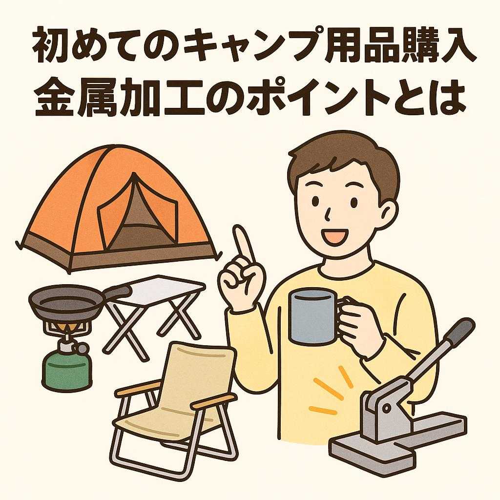 初めてのキャンプ用品購入!金属加工のポイントとは