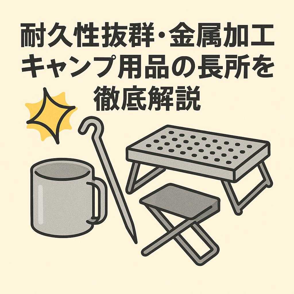 耐久性抜群・金属加工キャンプ用品の長所を徹底解説